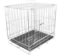 MOTHNUR Cage D’élevage pour Pigeons en Acier Inoxydable 35x25x30 Cm Plateau Amovible, Grosse Cage à Oiseaux Intérieure Sécurisée pour Reproduction et Alimentation