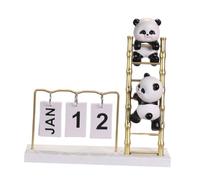 MOTHNUR Calendrier de Bureau Perpétuel Panda Décoratif à Poser Calendrier Feuillet Rotatif pour Maison et Bureau Accessoire de Décoration Intérieure Fonctionnel