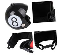 MOTHNUR Casque De Protection pour Animaux De Compagnie Casque De Poulet en PP Noir 8 Pièces Accessoires De Costumes pour Poules Protection Le Soleil Pluie