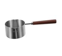 MOTHNUR Casserole Acier Inoxydable avec Manche Ergonomique Brûlure Casserole à Sauce Portable pour Cuisson et Chauffage Dhuile Ustensile de Cuisine Pratique avec Motif Aléatoire