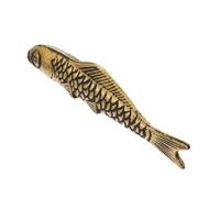 MOTHNUR Cast Iron Carp Shaped Paper Weight for Calligraphy and Painting Smooth Polished Edges Decorative and Functional Paper Press for Chinese Calligraphy