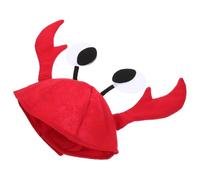 MOTHNUR Chapeau Crabe Rouge et Confortable Tissu Non Tissé Accessoire pour Fête et Cosplay Garçon Fille et Adultes