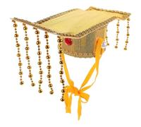 MOTHNUR Chapeau D'empereur Ancien Doré Taille Unique pour Cosplay et Fêtes, Coiffure Traditionnelle Chinoise Historique, Accessoire de Déguisement Créatif pour Spectacles et Performances