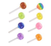 MOTHNUR Charms Pour Ongles De Bonbons 25 Pièces 3d Holographique Multicolore Accessoires De Manucure Pour Salon Fêtes Décorations D'ongles