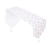 MOTHNUR Chemin de Table Décoration Fête avec Étoiles Dorées Thermocollées Nappe de Cuisine Chic et Fine pour Anniversaire et Usage Domestique