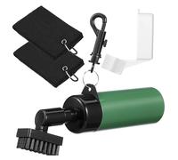 MOTHNUR Clubs Golf avec Brosse Rigide et Bouteille Rechargeable Outil Nettoyage Golf Plastique pour Nettoyage Profondeur des Rainures Accessoire Pratique pour Golfeurs