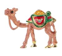 MOTHNUR Coffret À Bijoux Décoratif Pour Femme Boîte À Bijoux Sur Pied Système De Rangement Pour Bagues Porte-Bijoux De Mariage Figurines De Chameau Décoratives Ornement Marron Clair