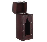 MOTHNUR Coffret à Bouteilles en Bois Massif Vintage Caisse à Vin Rétro pour 1 Bouteille Boîte D’Emballage Bois Naturelle Protection Optimale pour Mariage et Présent Élégant