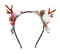 MOTHNUR Coiffe De Cerf De Noël Couvre-chef Accessoire De Cheveux Pour Fête De Noël Serre-tête Décoratif