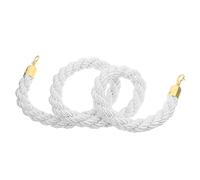 MOTHNUR Corde Tressée pour Barrière de Contrôle de Foules avec Crochets Acier Inoxydable et Élégante pour Hôtels Théâtres et Espaces Publics