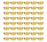 MOTHNUR Décoration Intérieure en Cristal 100 Pièces Petits Objets Décoratifs Ornement de D’Or 14 Mm pour Bureau et Scène Artisanale Festive