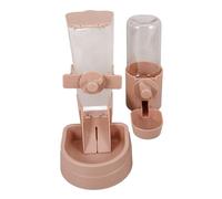 MOTHNUR Distributeur Eau et Croquettes Suspendu pour Chiots Chats Lapins Anti-Fuite Résistant Transparent Accessoire Pratique pour Cage Animale
