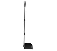 MOTHNUR Dust Pan with Long Handle Upright Stainless Steel Scooper for Poultry and Garden Cleaning Ergonomic Heavy Duty Stand Up Dustpan for Manure and Litter Maintenance