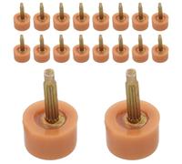 MOTHNUR Embouts de Talon Haut Antidérapants Beige Rond 10 Mm, 20 Paires D'embouts de Rechange pour Chaussures à Talons Hauts, Accessoires de Réparation Solide pour Mariages et Usage