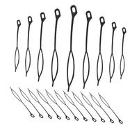 MOTHNUR Ensemble de 30 Crochets Tunisiens Aiguille à Tresser pour Postiche Plastique Portable Taille Moyenne Outils Dreadlocks Chignon Coiffure Quotidienne