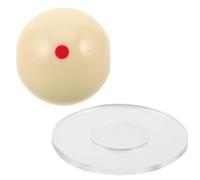 MOTHNUR Entraîneur de Coups de Billard Trou 16mm, Boule D'entraînement en Résine Solide, Aide la Visée pour Table de Billard, Accessoire de Snooker pour Entraînement à Domicile