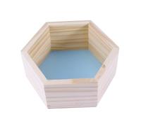 MOTHNUR étagère de Rangement hexagonale étagères monté Salle Enfant Murale hexagonale Support Mural Hexagonal décor de Chambre Suspendu Bambou Bleu