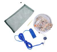 MOTHNUR Filet à Lancer Main avec Anneau Aluminium Filet Épervier Monofilament pour Eau Salée Piège à Appâts Facile à Déployer pour Crevettes et Poissons-appâts