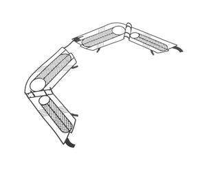 MOTHNUR Filet de Protection Arrière pour Vélo Noir Garde-Robe de Vélo en Maille Résistante 40 X 10,5 X 2 Cm Protection de Siège Arrière VTT Accessoire Sécurité Cycliste Urbain