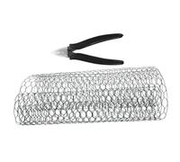 MOTHNUR Filet Fer à Poulet Vert pour Décoration Jardin Maille Hexagonale Robuste Fil Floral Souple pour Art Floral DIY Résistant et Léger avec Pince de Coupe Assortie Couleur Aléatoire