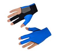 MOTHNUR Gants de Billard Doigts Antidérapants Respirants Bleu Résistants et Élastiques pour Jeu de Snooker et Carambole