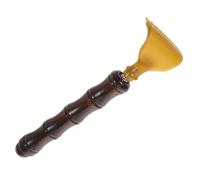 MOTHNUR Gratte-dos Télescopique Portable en Métal Manche en Bois Massif, Mini Format Compact Voyage, Outil Extensible Multifonction pour Corps - Usage Bureau et Déplacement