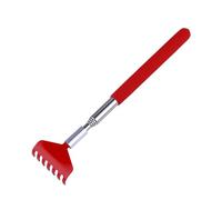 MOTHNUR Grattoir Dos Télescopique Extensible Acier Inoxydable Rouge Gratte Dos Multifonctionnel Confortable pour Massage et Soulagement des Démangeaisons