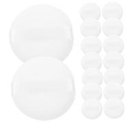 MOTHNUR Houppettes De Poudre Lot De 20, Petite Taille 45x10 Mm, Éponge Douce En Flocage Blanc, Outil Pratique Pour Application Quotidienne, Accessoire Cosmétique Confortable