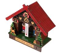 MOTHNUR Hygromètre Analogique Mural Bois avec Baromètre Thermomètre et Mesure Précise de Humidité Station Météo Intérieure pour Décoration Murale Maison