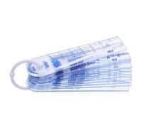 MOTHNUR Jauge d'Épaisseur Plastique Mesure Précise 005-3 MM Outil de Mesure Conique Portable pour Inspection Portes Coupe-Feu et Applications Automobile Bâtiment et Ingénierie