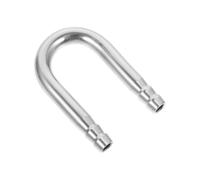 MOTHNUR Joint en U pour Pompe à Oxygène Aquarium en Acier Inoxydable, Coude Compact et Résistant Haute Pression, Raccord Tube Air Aquarium pour Système D’aération Poissons