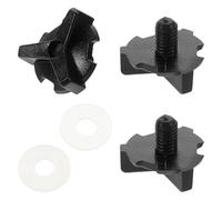 MOTHNUR Kit de 3 Vis de Rechange Noires pour Visière de Casque Tout-Terrain Clips de Fixation Solide Matériel de Montage pour Casque Moto et Football Américain Réparation Pare-Soleil
