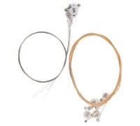 MOTHNUR Kit de Remplacement de 16 Cordes Métalliques pour Harpe-lyre, Acier Doré, Accessoires Universels pour Lyres à Cordes, pour Entretien et Performances Musicales en Concert