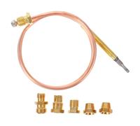MOTHNUR Kit de Thermocouples à Gaz Thermocouple de Remplacement pour Cuisinière à Gaz 5 Pièces avec Raccords Adaptés Compatible pour Chauffage de Terrasse Fonctionnement Sûr et Fiable