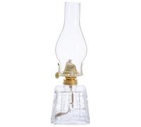 MOTHNUR Lanterne à Pétrole en Verre Vintage Grosse Lampe à Pétrole Carrée Coupe-Vent Lampe Rustique D’Intérieur ’Extérieur Décorative pour Camping et Jardin