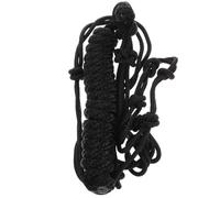 MOTHNUR Licol pour Cheval Tressé en Polyester Noir Licol d'Entraînement Pratique et Résistant à L'Usure Bride de Tête Multifonction pour Équitation et Accessoires Chevaux Taille Unique