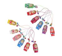 MOTHNUR Lot de 12 Porte-clés Matriochka en Nylon Coloris Aléatoire, Dragonne pour Téléphone Portable Polyvalente, Accessoires Décoratifs pour Garçon et Filles, Couleur Aléatoire