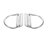 MOTHNUR Lot de 2 Boucles en Acier Inoxydable Moletées pour Ceinture de Lestage de Plongée avec Anneau Soudé Réglables et Compatibles pour Plongée sous-Marine Snorkeling et Sports