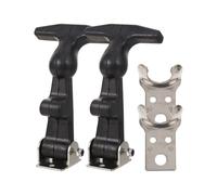 MOTHNUR Lot de 2 Loquets à Tirage en Acier Inoxydable 304 avec Poignée en T, Loquets Flexibles en Caoutchouc Élastique pour Boîte à Outils et Verrouillage Capot, Fermoirs Industriels