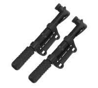 MOTHNUR Lot de 2 Mini Pompes à Vélo Manuelles Compactes Noires avec Support Pompe à Main pour Pneus Haute Pression Légère et Portable Compatible VTT et Vélo de Route Accessoire