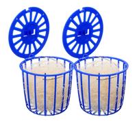 MOTHNUR Lot de 2 Nids Suspendus pour Oiseaux en Plastique Bleu Nid de Reproduction pour Canaris et Perroquets et Petits Oiseaux Support de Creux Adapté à la Cage Abri Naturel Éclosion