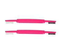 MOTHNUR Lot de 2 Peignes à Cils Pliants Multifonctions en Acier Inoxydable Brosse à Sourcils Double Extrémité Outil de Maquillage Pratique pour Définition et Couleur Aléatoire