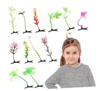 MOTHNUR Lot de 20 Pinces à Cheveux Plants Germes de Soja, Taille Moyenne, Clips Colorés Assortis, Accessoires Cheveux Fins, Fête et Festival, Style Varié et Original