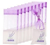 MOTHNUR Lot de 20 Sachets Parfumés Vides en Coton et Maille, Pochettes Présents Multi-usages, Format Compact Cordon, pour Parfum Lavande, Rangement Maison et Voiture, Style Aléatoire