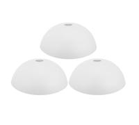 MOTHNUR Lot de 3 Abat-jour Plastique Blanc Champignon Grand Modèle Trou Central 42 Mm, Remplacement pour Ventilateur de Plafond, à Suspendre et Lampe de Table, Diffuseur Lumière Intérieur