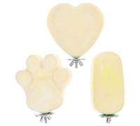 MOTHNUR Lot de 3 Perchoirs Naturels en Bois pour Perroquets et Perruches Supports pour Bec et Pattes à Ronger Plateformes Cœur Rectangle et Griffes Accessoires pour Cages D’Oiseaux et