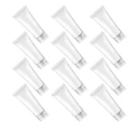 MOTHNUR Lot de 30 Tubes Souples Rechargeables 20 Ml Bouchon à Clapet Flacons en Plastique pour Nettoyant Visage Shampoing Gel Contenants de Voyage Étanches et Pratiques