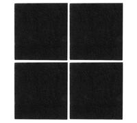 MOTHNUR Lot de 4 Filtres Désodorisants pour Bac à Litière Chat Filtres au Charbon Actif Carrés 65X6 Pouces Épaisseur 1 CM Recharge Absorbant Odeurs pour Purification Air Intérieur et