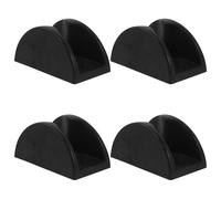 MOTHNUR Lot de 4 Guides de Porte Coulissante au Sol en Acier Robuste Guide de Bas de Porte de Grange Accessoire Réglable Compatible Montage Facile pour Usage Intérieur