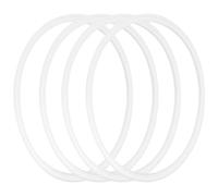 MOTHNUR Lot de 4 Joints D’Étanchéité Annulaires en Silicone Blanc pour Couvercle de Bouteille Isotherme Bagues de Rechange Imperméables Compatibles Mugs et Gourdes Accessoires pour